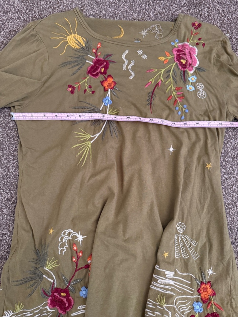 RARE Johnny Was Keone Puff Sleeve Tunic - Picture 11 of 12